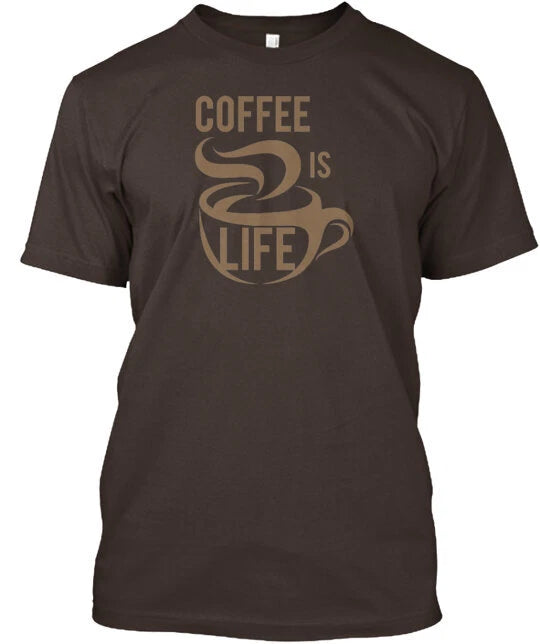 Limited Coffee Is Life T-Shirt Made in the USA Size S to 5XL