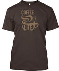Limited Coffee Is Life T-Shirt Made in the USA Size S to 5XL