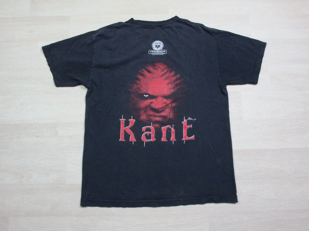 Vintage Y2K Wrestlemania KANE Face Your Fear Graphic Shirt Wrestling WWF Sz (S)