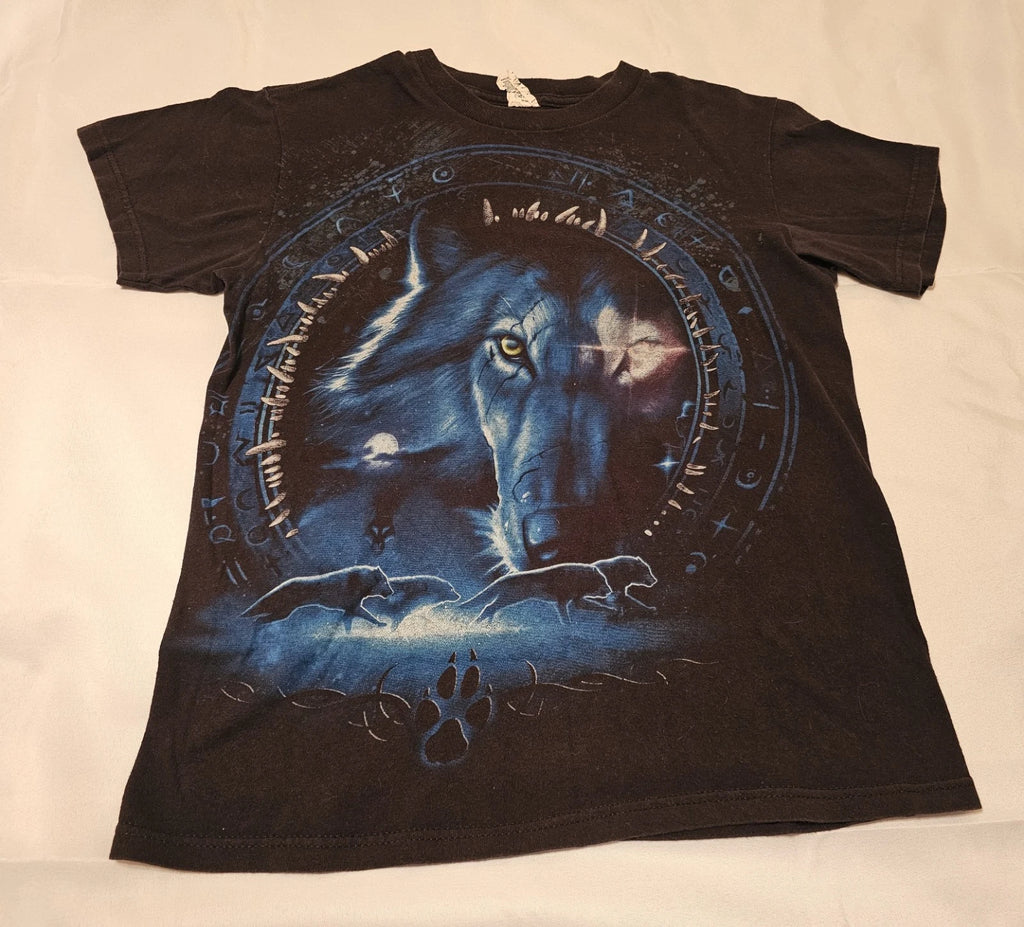 Liquid Blue Wolf Shirt - Adult Size Small