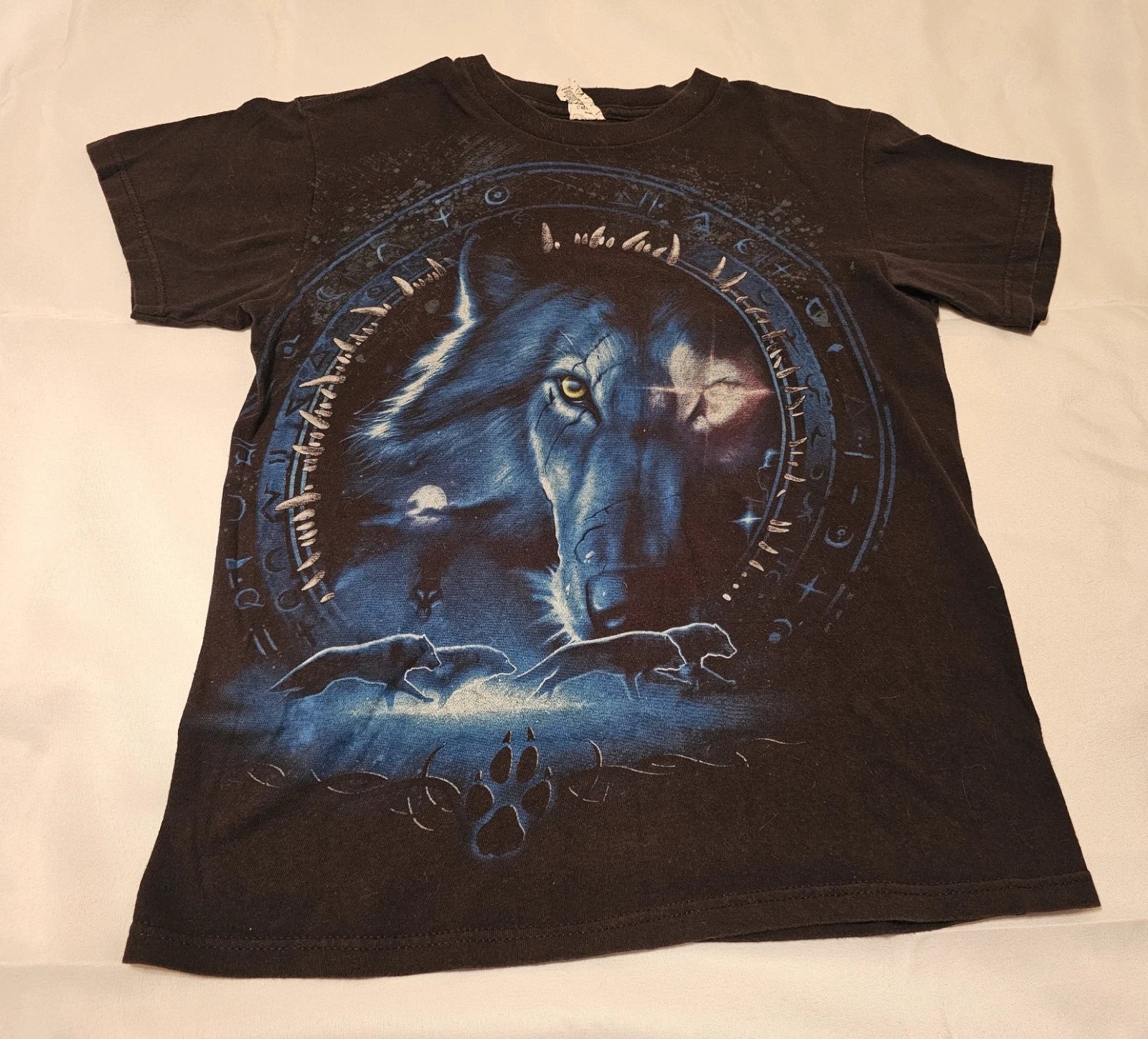 Liquid Blue Wolf Shirt - Adult Size Small