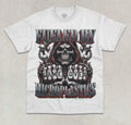 Fueled By Microplastics T-Shirt Funny Meme Evil Skeleton Unisex Graphic Shirt