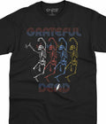 GRATEFUL DEAD-MARQUEE-DANCING SKELETONS-T-SHIRT S-M-L-XL-XXL Garcia,LESH,Wier