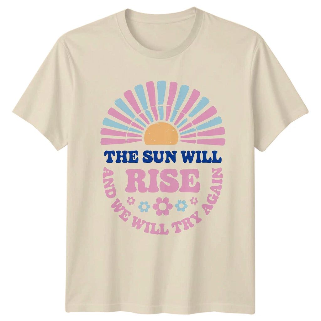 The Sun Will Rise Again Boho Nature Graphic T-Shirt