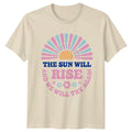The Sun Will Rise Again Boho Nature Graphic T-Shirt