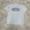Y2K 2007 Silver Run Grey Biker T-Shirt Size XL