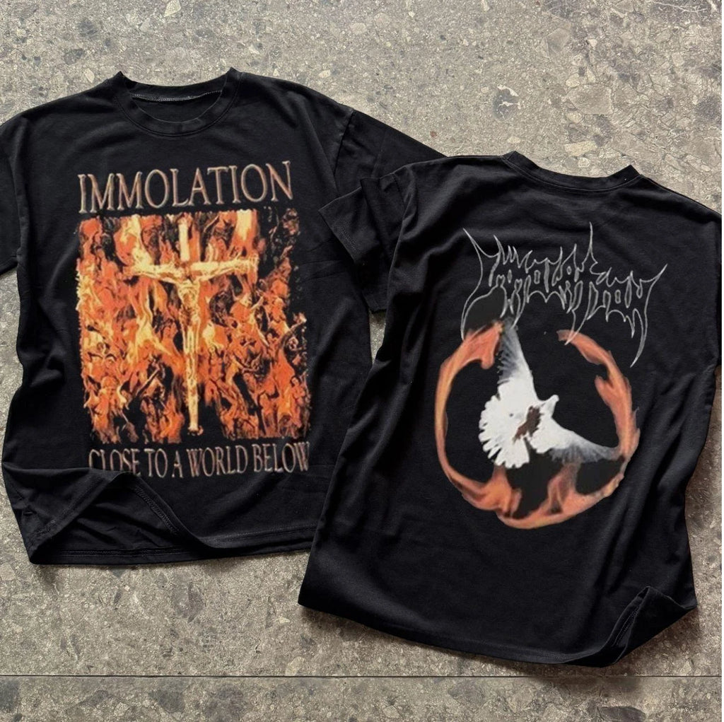 2 Sided Immolation Close To A World BelowT-Shirt