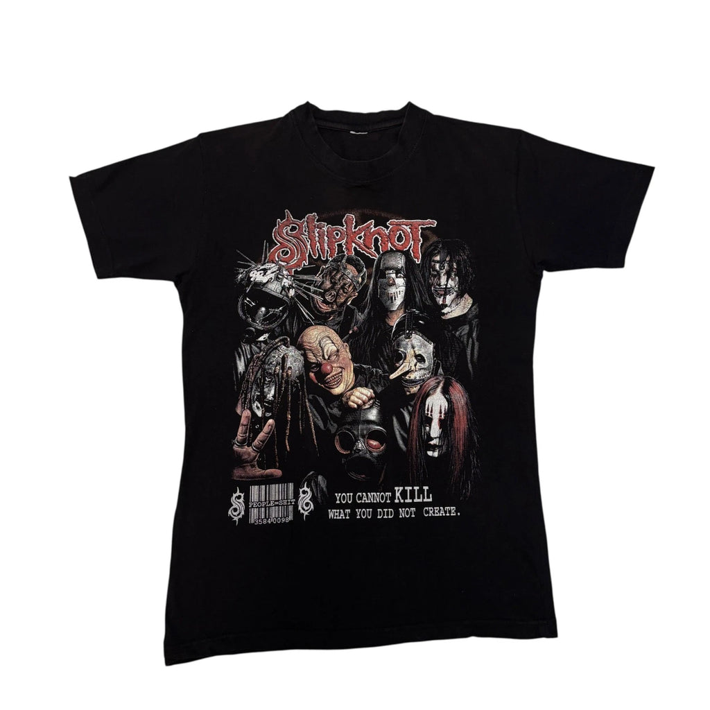 Vintage Slipknot Shirt Black Medium Y2K Tour Concert Metal Band Tee Short Sleeve