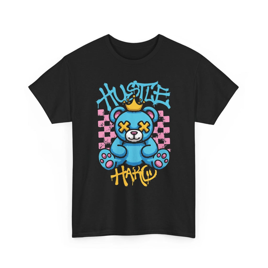 Graffiti Blue Teddy Bear Tee | Streetwear Hustle Graphic Shirt