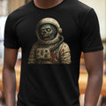Mens Zombie Astronaut Print Cotton T-Shirt Size XS to 5XL