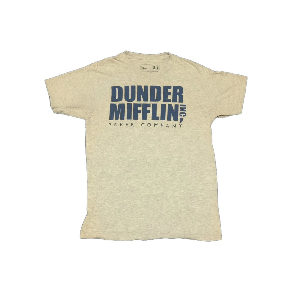 Dunder Mifflin THE OFFICE Funny T-shirt- Grey -  Medium