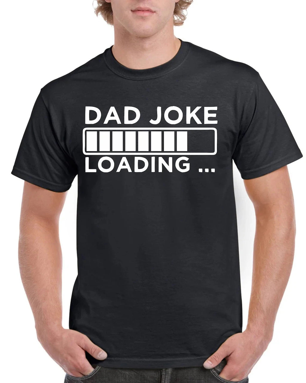 Dad Joke Loading Cotton Shirt Funny Father's Day Gift Fun Daddy Birthday Gift