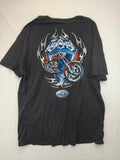 Vintage Orange County Choppers T-Shirt 2XL Black OCC Biker Graphic Tee Y2K