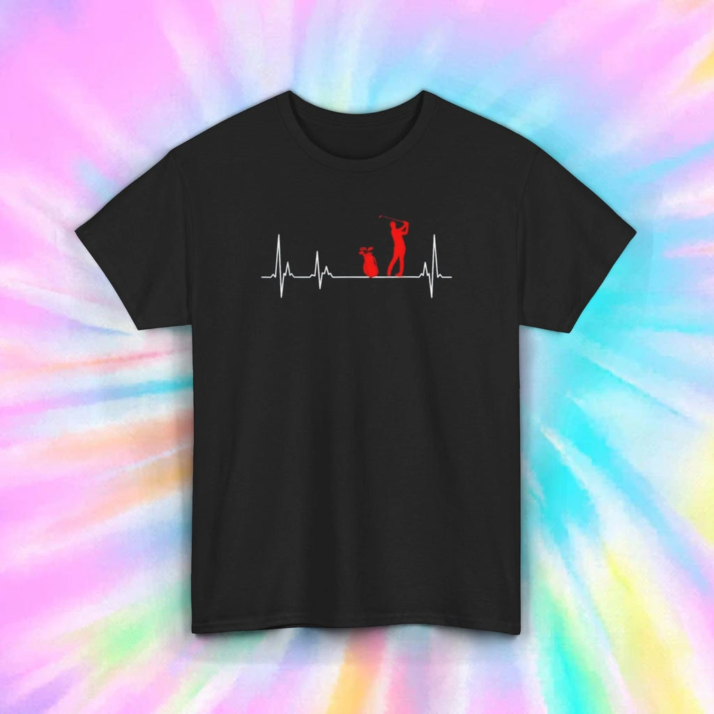 Heartbeat Golf Funny Golfer Gift Shirt for Men Women Sports Lover T-Shirt S-5XL