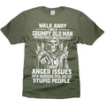 Funny Grumpy Old Man Shirt Father's Day Gift Grandpa Shirts Walk Away Tee