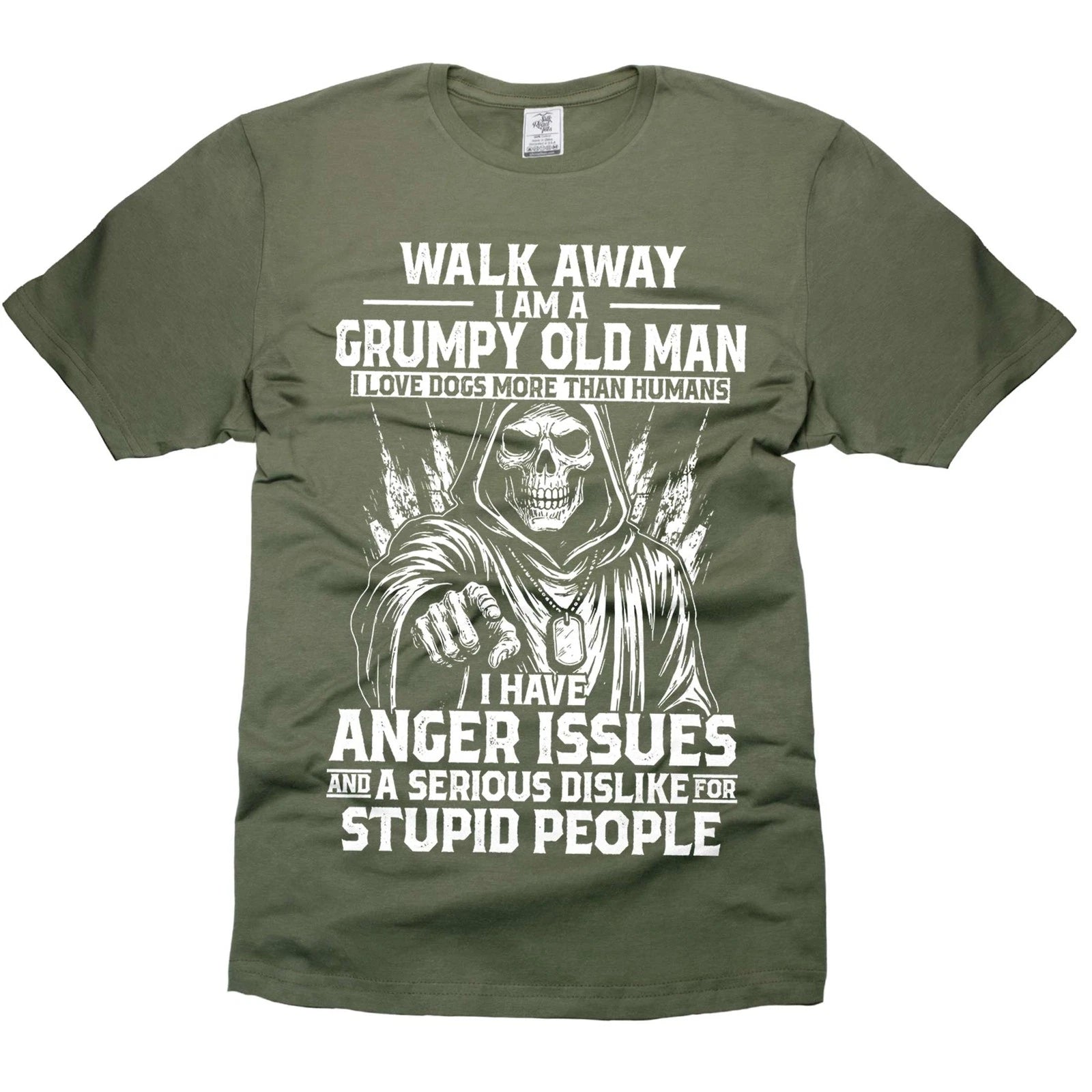 Funny Grumpy Old Man Shirt Father's Day Gift Grandpa Shirts Walk Away Tee