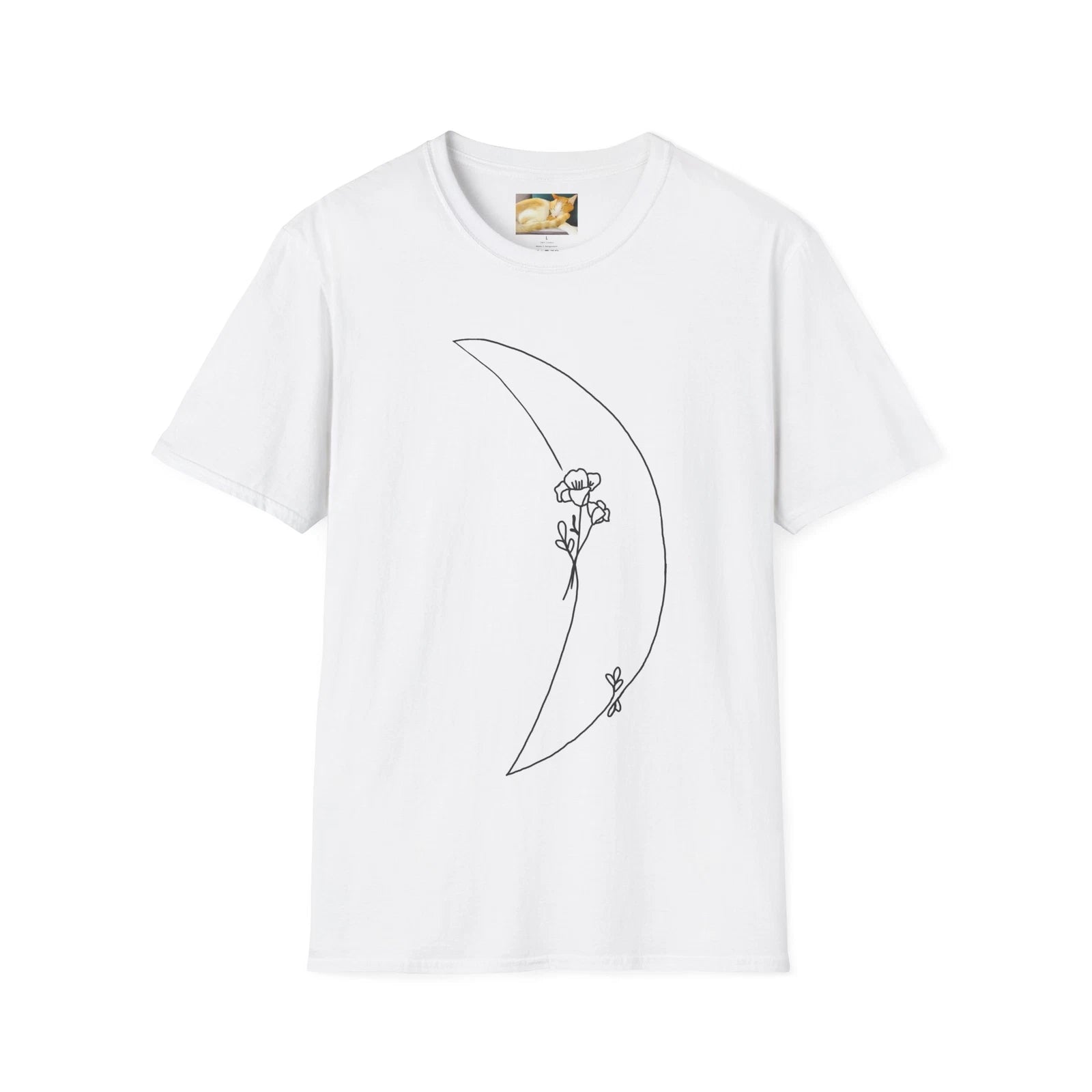 Moon Flower Unisex Softstyle T-Shirt, Boho Chic Tee, Nature Inspired [...]