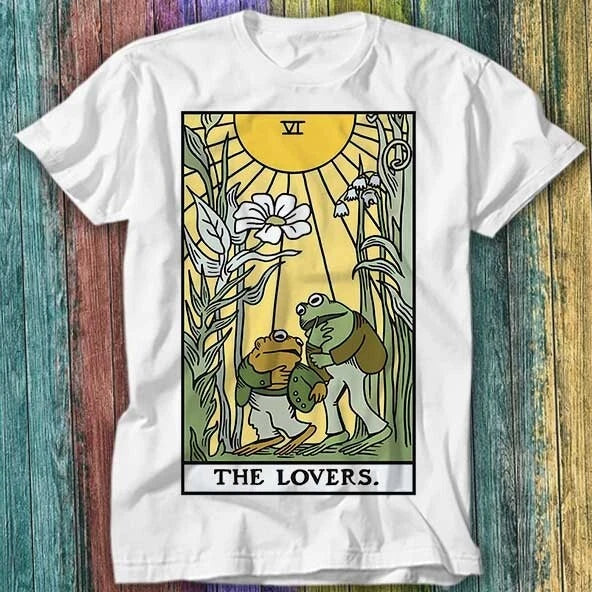 Frog & Star The Lovers Tarot Card Lesbian Gay LGBT Pride T Shirt Top Tee 173