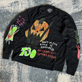 AUSTiN BABBiT ASSPiZZA DON’T RUiN MY HAPPiNESS HEAVYWEiGHT L/S TEE 730 HALLOWEEN