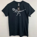 Los Angeles Pop Art Word Art T-Shirt Mens Small Dinosaur T-Rex Skeleton Black