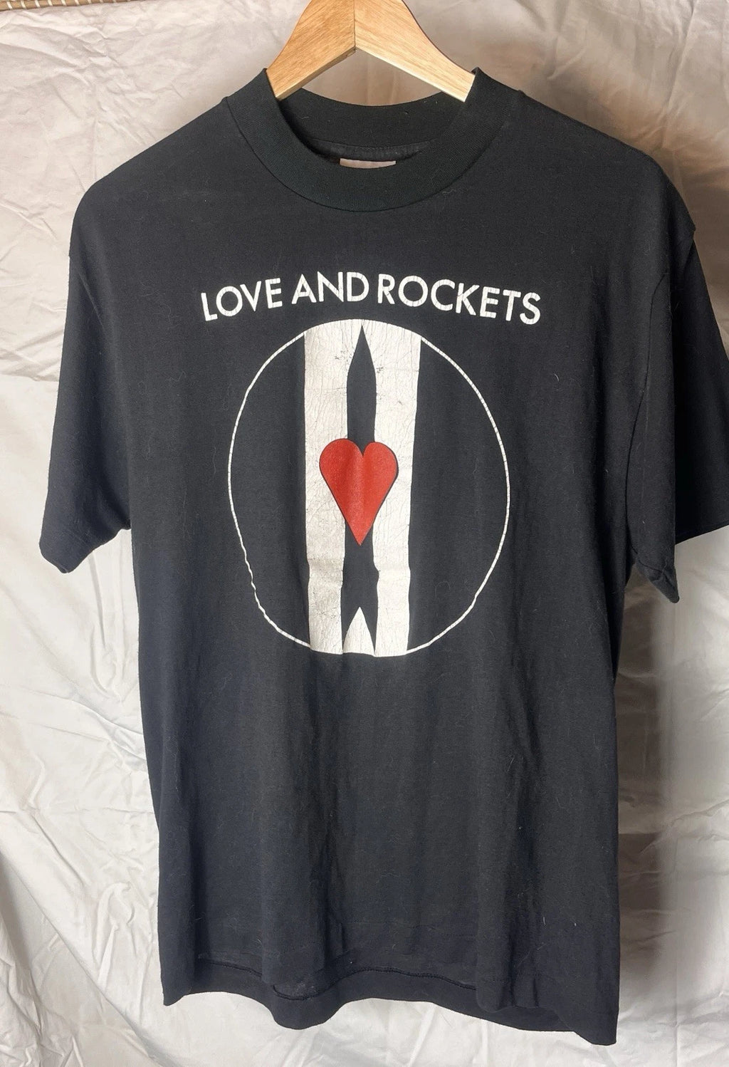 Vintage Love And Rockets Band T Shirt Goth Post Punk Bauhaus Daniel Ash Black