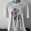 Closure LDN Men’s Pop Art Teddy T-Shirt Size XL Brand New 100% Cotton White