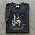 Funny PhD Graduation Raccoon Drinking Comfort Tee Grad Student Gift