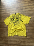 Tapout Y2K Big Logo Tshirt USA 90s 00s Sk8 Yellow Black MMA Elite