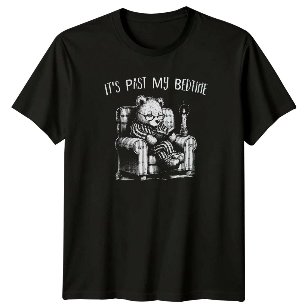 Its Past My Bedtime T-Shirt Introvert Reading Humor Sleep Birthday Gift