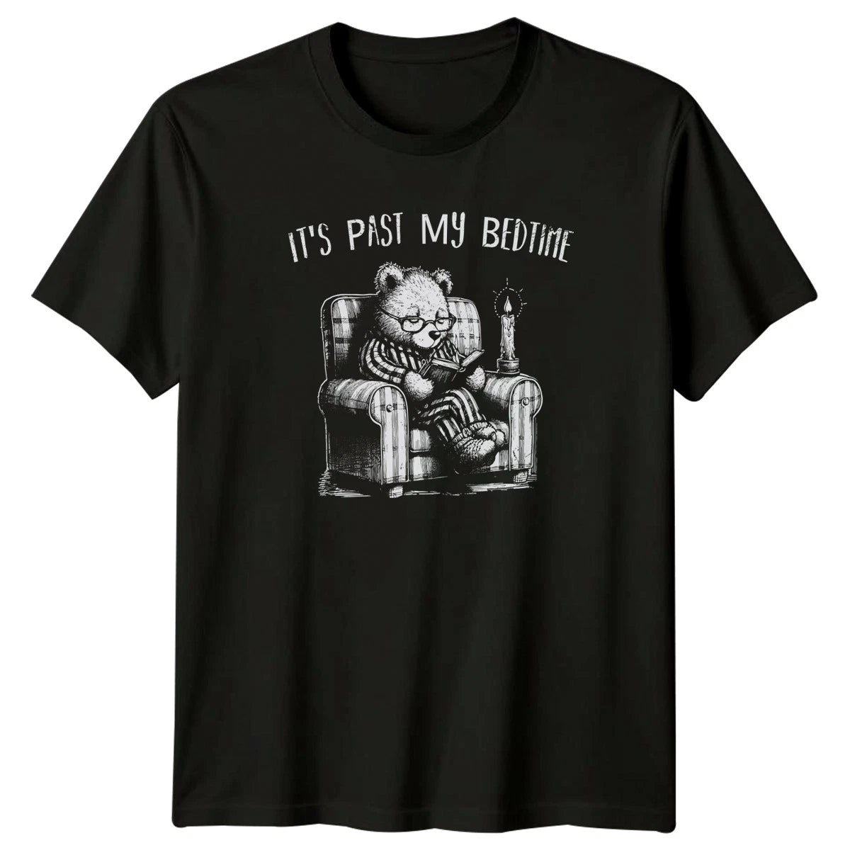 Its Past My Bedtime T-Shirt Introvert Reading Humor Sleep Birthday Gift