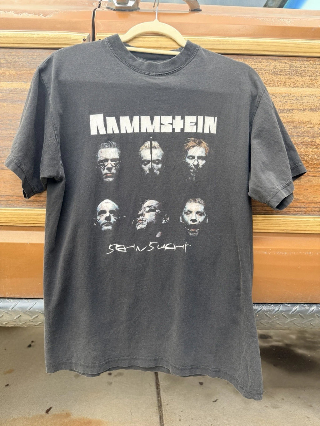 Vintage Rammstein Sehnsucht T-Shirt Late 90s Y2K Double Sided RARE