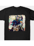 Men's Trendy Vintage T-Shirt - Love Jones Pop Art Printed, Soft and Breathable f