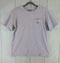 Carhartt Size Large K87 Loose Fit Heavyweight Purple Short Sleeve Pocket Top