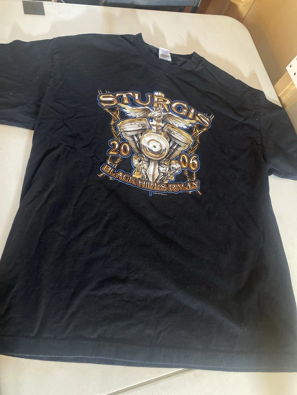 Vintage 2006 Sturgis South Dakota Black Hills Biker Rally T Shirt Men's Size XL