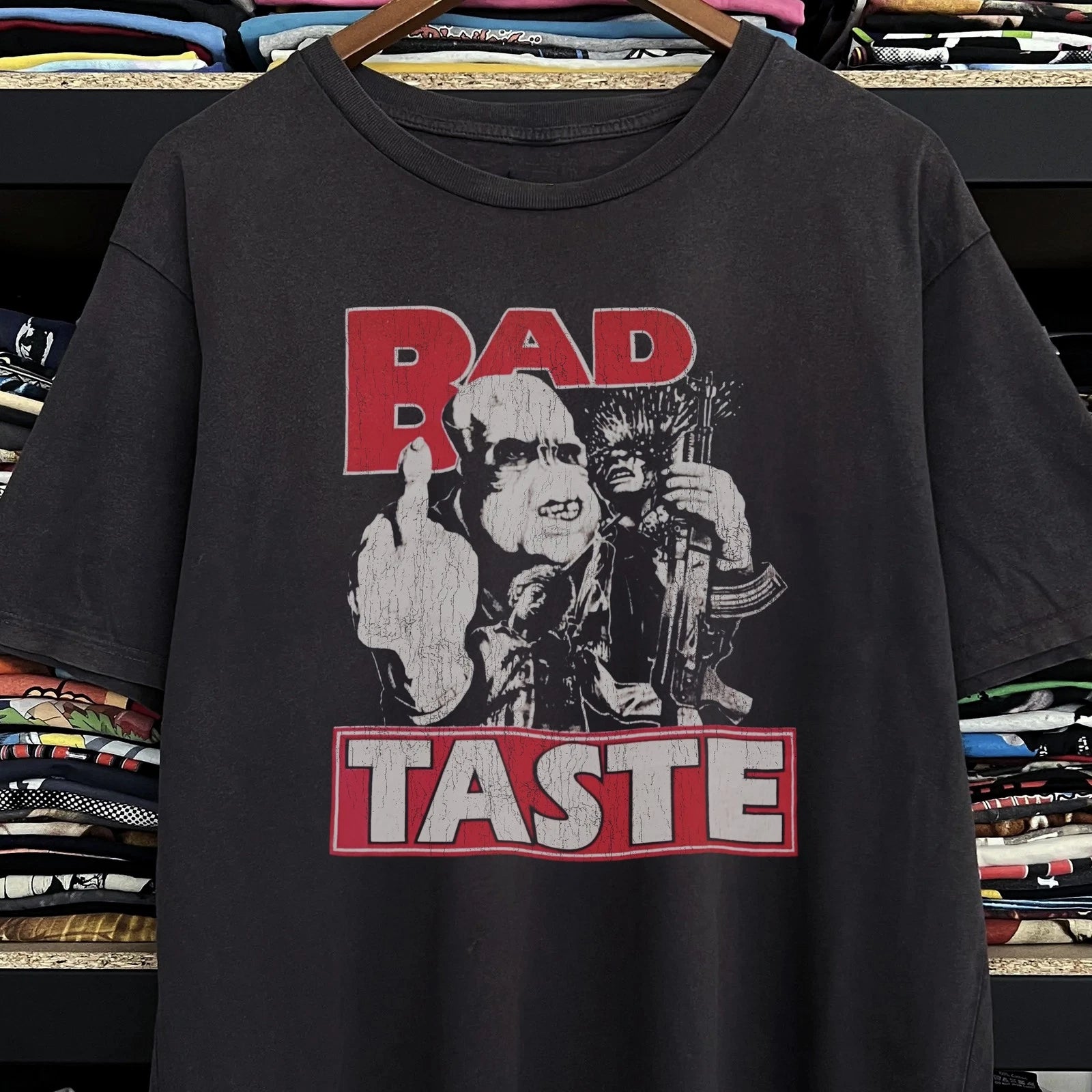 90s Bad Taste Peter Jackson Rare T-Shirt Black L