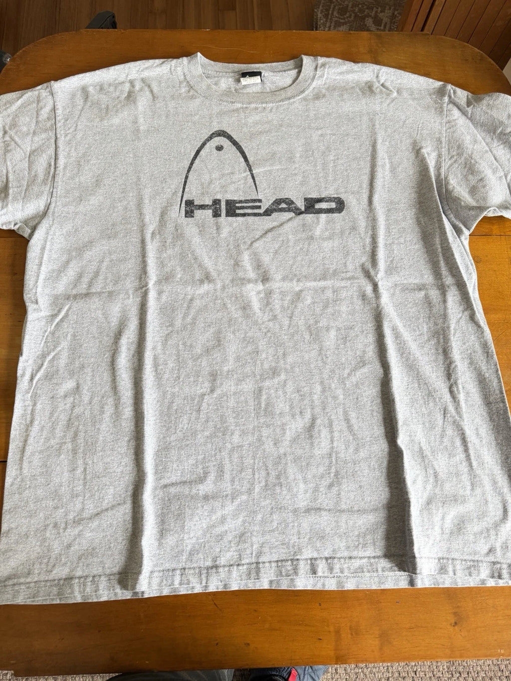 Y2K Head Tennis Vintage 2000s Grey Head logo T-shirt XL Made in USA