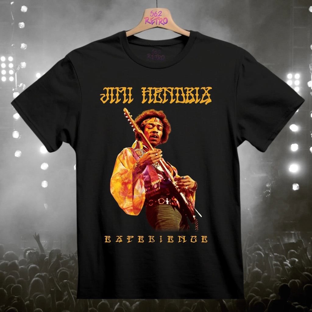 Jimi Hendrix Experience Black Classic Rock Band T-Shirt S-3XL