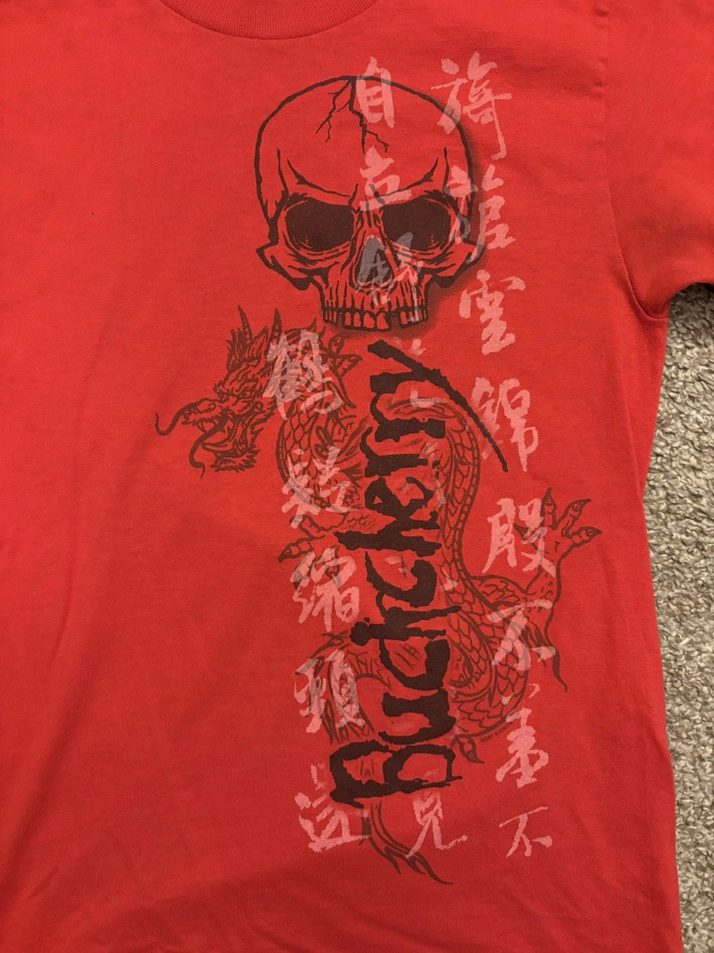 Vintage Y2K Skull Red Buckcherry Small Band Crazy Bitch Shirt