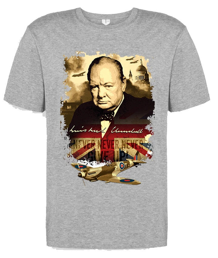 Raf British politics government Winston Churchill England spitfire t shirt