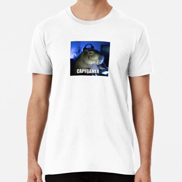 Capybara Gamer Meme T-Shirt S-5XL Best T-Shirt