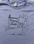 Pooping On People funny color Violet Size XL unisex T-shirt