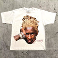 Y2K Europe and the United States New Summer Men T-Shirt Portrait Printed Harajuk
