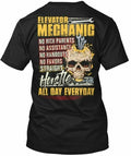 Fun Sarcastic Elevator Mechanic No Rich Parents T-Shirt Made in USA S to 5XL