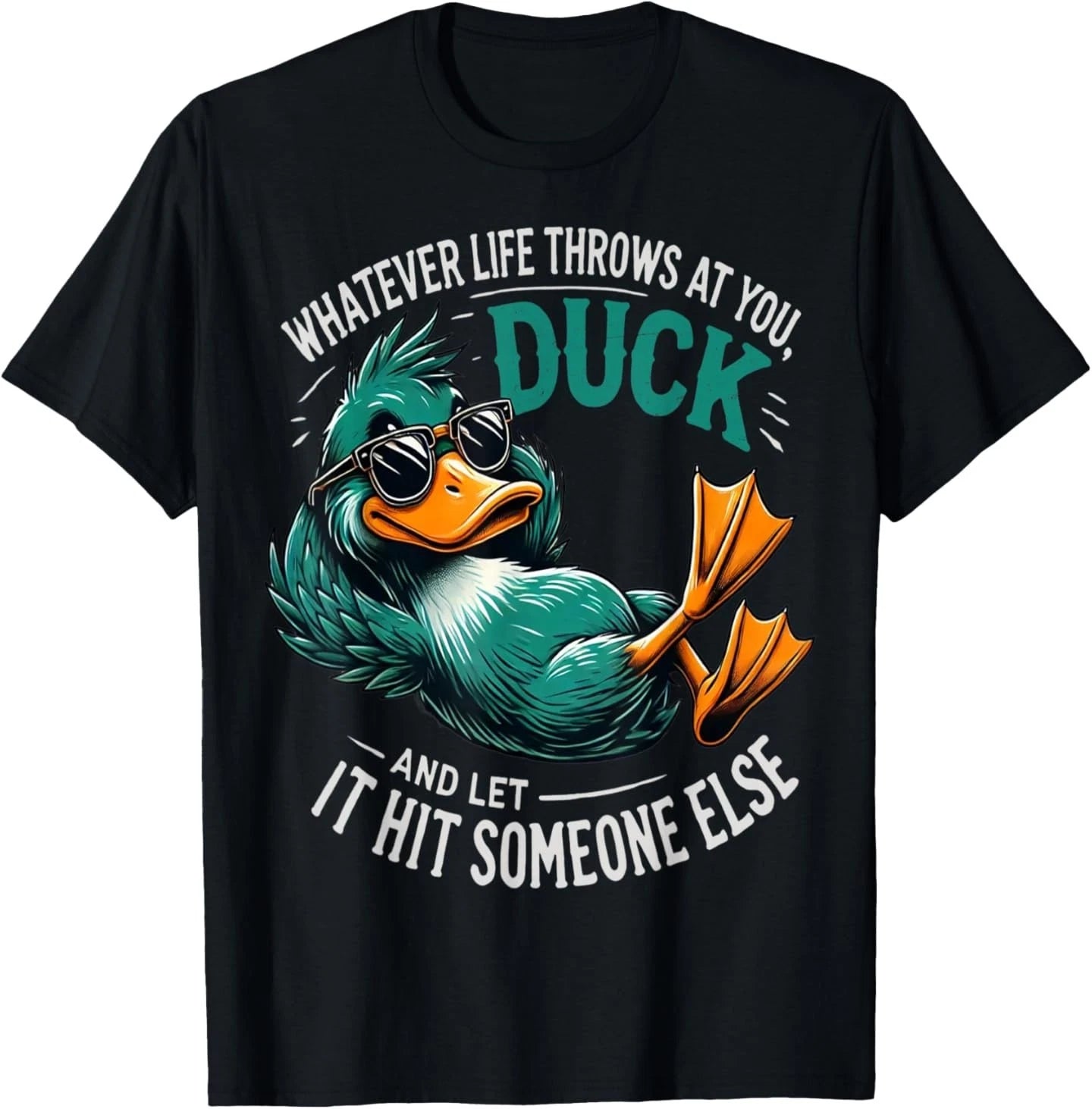 Funny Duck Graphic Tees Teens Funny Quote Gift T-Shirt