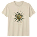 Gold Green Sunburst Celestial Boho T-Shirt Mystic Tarot Gift For Him And Her