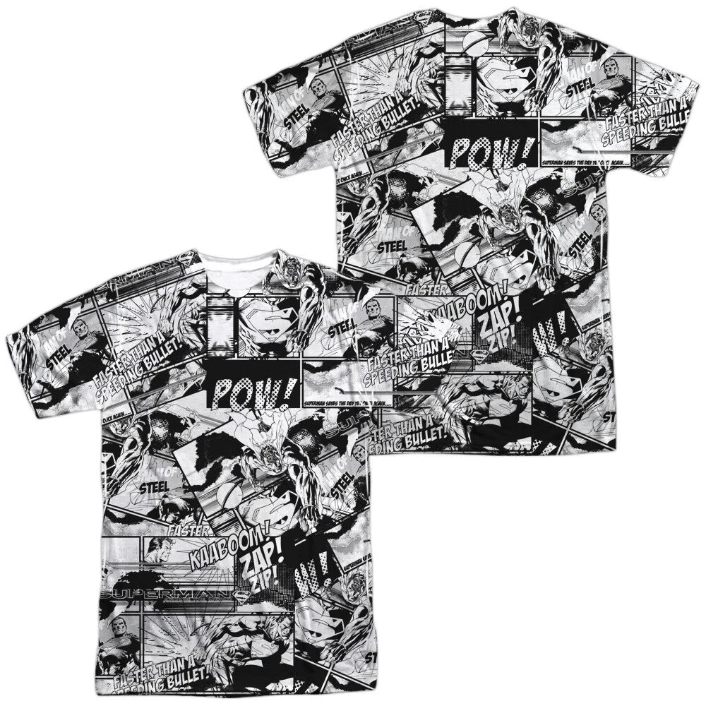 Superman "Comic Strips" Dye Sublimation T-Shirt
