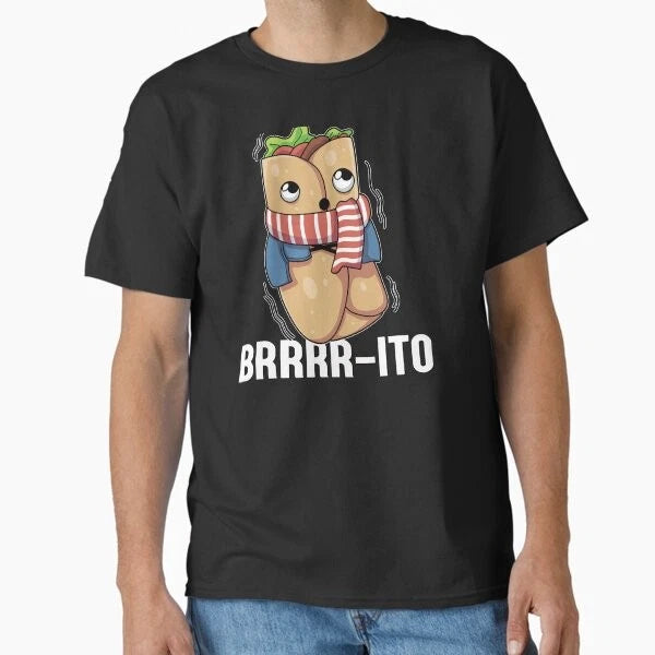 Burrito Pun English Funny Word Play Classic T T-Shirt Made in US/AUS Size S-2XL