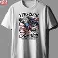 USA 250th Anniversary 1776-2026 Eagle Flag T-Shirt Patriotic 4th of July Tee