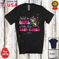 Just A Girl Who Loves Bass Fishes; Lovely Custom Name Girl Women Bass Fish Shirt