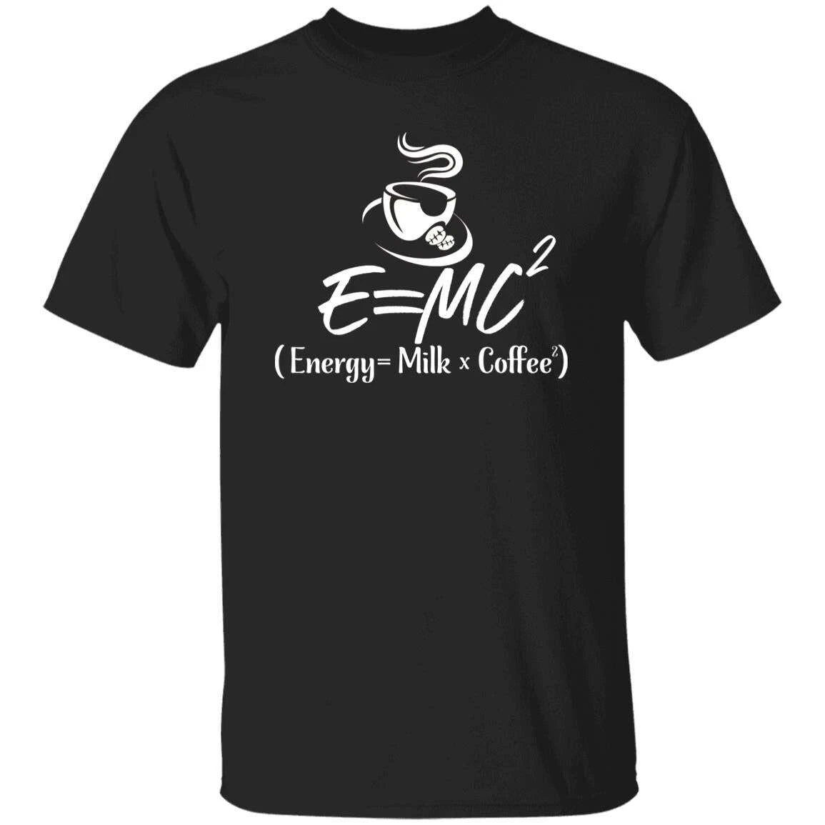 Energy Milk Coffee Unisex shirt gift scientist coffee lover tee black navy